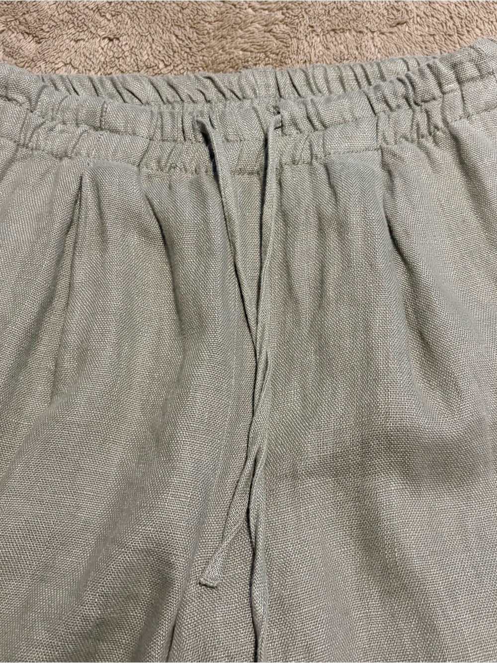 Zara 2-Piece Co-Ord Set Belted Vest Waistcoat S Wide Leg Pant Sage Size XS - Picture 9 of 14